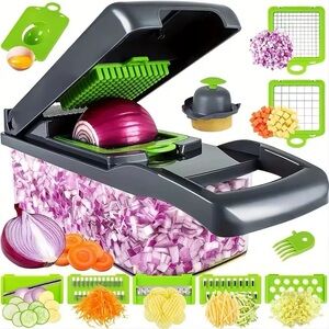 Green and Black Vegetable Chopper by [Brand]